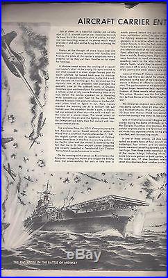 American Aircraft Carrier (56x 32 inch foldout color poster in'dust jacket')