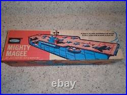 Antique Mighty MaGee Aircraft Carrier, By Remco, 1963, WithB