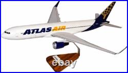 Atlas Air Boeing 767-300F Freighter Desk Top Display Jet Model 1/100 SC Airplane Atlas Air Boeing 767-300F Freighter Desk Top Display Jet Model 1/100 SC Airplane