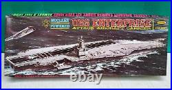 Aurora Model USS Enterprise Aircraft Carrier Nuclear Powered Kit 720-995 c1961