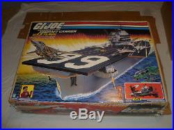 Boxed Vintage Gi Joe Us Flagg Aircraft Carrier & Keel Haul Hasbro 1985 Rare Arah
