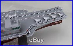 British HMS Queen Elizabeth aircraft carrier display wood custom model ship