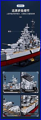 Building Block MOC aircraft carrier Bismarck station ship naval military Toys