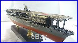 Built 1/500 WW2 IJN Aircraft carrier Akagi Battle of Midway Nichimo