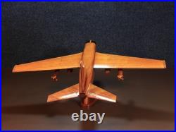 Carrier-Based Patrol Aircraft Mahogany Wood Model Handcrafted Military Decor