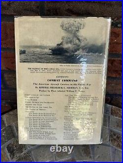 Combat Command American Aircraft Carriers Frederick Sherman Signed Personalized