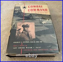 Combat Command American Aircraft Carriers in the Pacific War by Sherman SIGNED