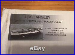 Commander Series 1/350 Scale USS LANGLEY CV-1 AIRCRAFT CARRIER Resin Kit