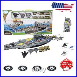 Complete Military Aircraft Carrier Set 18 Jets, Soldiers, and Movable Vehicles Complete Military Aircraft Carrier Set 18 Jets, Soldiers, and Movable Vehicles