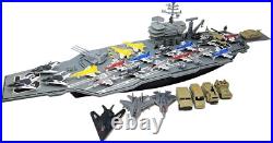 Complete Military Aircraft Carrier Set 18 Jets, Soldiers, and Movable Vehicles Complete Military Aircraft Carrier Set 18 Jets, Soldiers, and Movable Vehicles