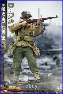 Crazy Figure 1/12 Mini Soldier WWII U. S. Rangers On D-Day Medic Figure LW015