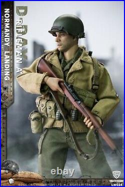 Crazy Figure 1/12 WWII Normandy Rifleman A US Rangers On D-Day Figure Doll LW014