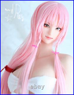 Custom 16 Anime Girl Pink Hair Head Sculpt Fit 12'' OB HTphicen UD Body Toy