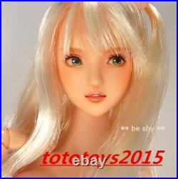 Customized 1/6 Lovely Girl Head Sculpt Fit 12'' TTL CG HT TBL OB Figure Body Toy