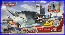 DISNEY Planes AIRCRAFT CARRIER with DUSTY CROPHOPPER Playset BRAND NEW IN BOX