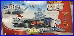 DISNEY Planes AIRCRAFT CARRIER with DUSTY CROPHOPPER Playset BRAND NEW IN BOX