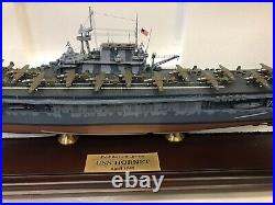Danbury Mint Uss Hornet Cv-8 Wwii Aircraft Carrier Nice In Box Free Shipping