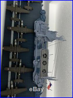 Danbury Mint Uss Hornet Cv8 Navy Aircraft Carrier 1500 Scale Model In Box Wow