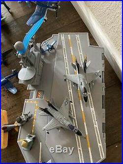 Disney Pixar Planes Aircraft Carrier Huuge Lot Airplanes Rare