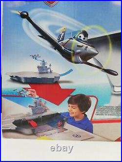Disney Planes Aircraft Carrier Playset Includes Dusty Crophopper Figure, HTF New