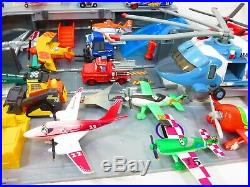 Disney Planes Cars Lot Aircraft Carrier Diecast Plastic USS Flysenhower Playset