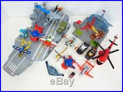 Disney Planes Diecast Plastic Planes & Cars Aircraft Carrier Ship Helicopter Lot