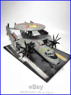 E-2C Hawkeye + Aircraft carrier Deck set on 148 built and painted