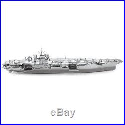 Fascinations Metal Earth ICONX USS Roosevelt Aircraft Carrier CVN71 3D Model Kit