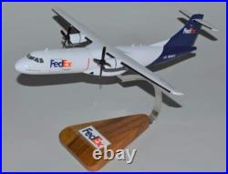 FedEx Express ATR-72 Freighter Desk Top Display Wood Model 1/72 SC Airplane New