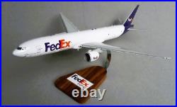 FedEx Express Boeing 777-200F Logo Base Desk Top Display Model 1/100 SC Airplane