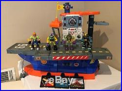 Fisher Price Rescue Heroes Aquatic Aircraft Carrier Command Center Sound Lights