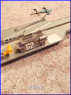 Flying Aces Attack Aircraft Carrier with 2 Corsairs Toy Mattel 1975