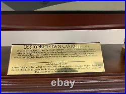 Franklin Mint 1/350 Scale USS YORKTOWN AIRCRAFT CARRIER SIGNED ED LE #0591/1943