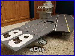 G. I. Joe 1985 USS FLAGG Aircraft Carrier Complete Bridge Superstructure & Deck