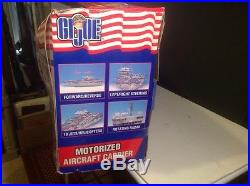 G I Joe Aircraft carrier Motorized USS Saratoga Complete Factory Sealed 2002