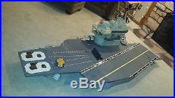 G. I. Joe U. S. S. Flagg Aircraft Carrier Vintage Toy Nearly Complete