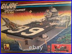 G. I. Joe USS Flagg aircraft carrier in original box used complete