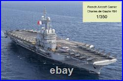 GAGA 1/350 French aircraft carrier Charles de Gaulle R91/Rafale, E-2C(waterline)