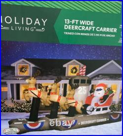 GEMMY 13' SANTA Deercraft Carrier Inflatable CHRISTMAS AIRCRAFT MILITARY GEMMY 13' SANTA Deercraft Carrier Inflatable CHRISTMAS AIRCRAFT MILITARY