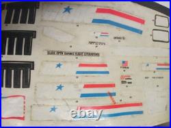 GI JO FLAGG AIRCRAFT CARRIER Hasbro DECAL SHEET ULTRA RARE Original