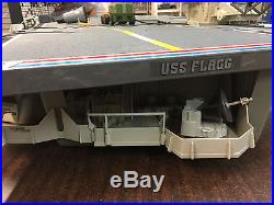 Gi Joe Uss Flagg Aircraft Carrier 1985 Hasbro 99% Complete U. S. S. With Railing