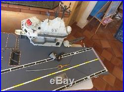 GI JOE USS FLAGG AIRCRAFT CARRIER Vintage Action Figure Playset COMPLETE 1985