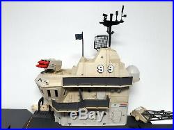 GI JOE USS FLAGG AIRCRAFT CARRIER Vintage Figure Playset 99% COMPLETE 1985