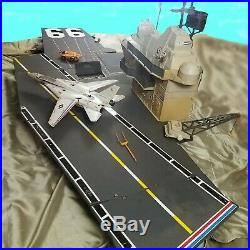 GI JOE USS Flagg Aircraft Carrier Playset with Skystriker Jet Real American Hero