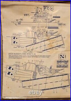 GI Joe 1985 USS Flagg Aircraft Carrier Sticker Instructions & Sticker Sheets