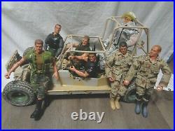 GI Joe Desert Light Strike Chenowth Tactical Dune Buggy With Seven Soldier Doll