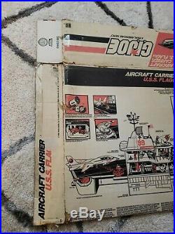 GI Joe Original Box for USS Flagg Aircraft carrier Box Only Parts Or Restore