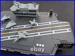 GI Joe U. S. S. Saratoga Aircraft Carrier with 9 Air Planes Tested Working See Video