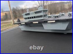 GI Joe U. S. S. Saratoga Aircraft Carrier with 9 Air Planes Tested Working See Video