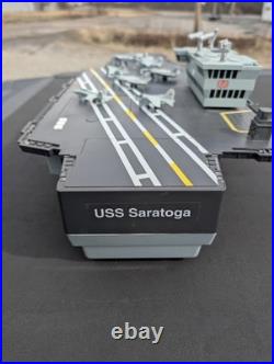 GI Joe U. S. S. Saratoga Aircraft Carrier with 9 Air Planes Tested Working See Video